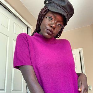 🧿Short Sleeve Sweater Top🧿